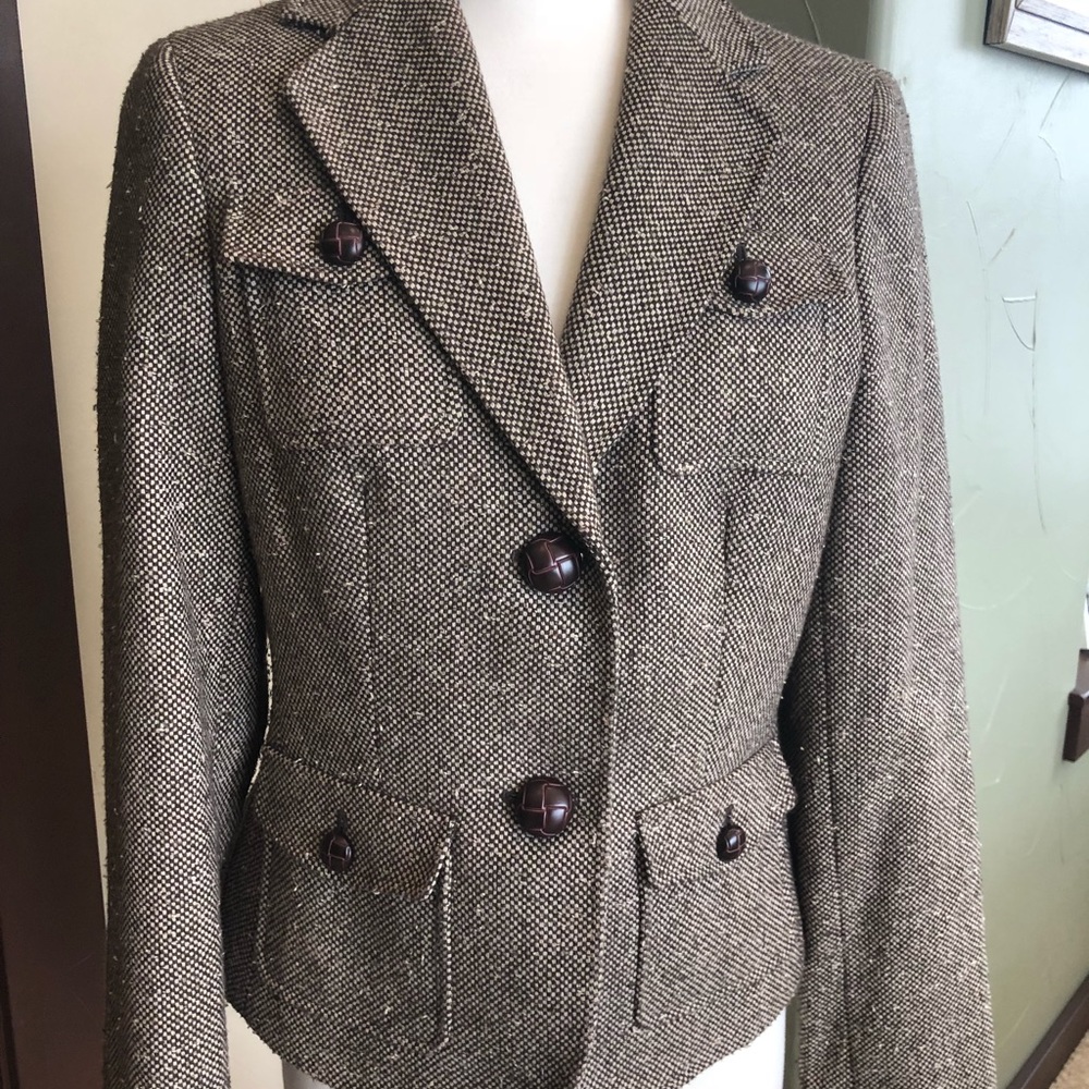 Tweed-style classic blazer